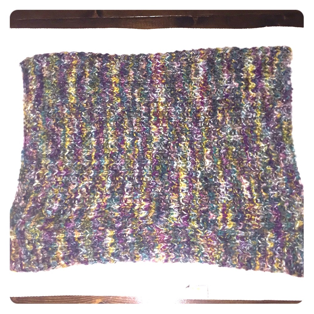 Colorful Knit Infinity Scarf
